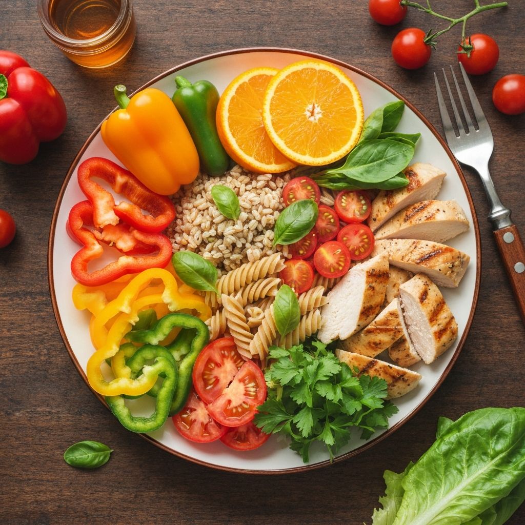 Kiegyensúlyozott tányér